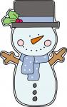 Snowman with Scarf