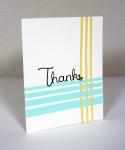Easy Thank You Cards Collection: Basket Weave Thanks Card