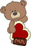 Bear with Chocolate Heart
