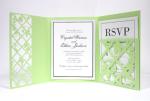 Trifold Lace Pocket Cards Collection: Grape Vine Card