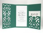 Trifold Lace Pocket Cards Collection:  Elegant 4x7 Card