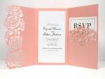 Trifold Lace Pocket Cards Collection: Roses 4x7 Card