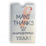 Teacher Gift Card Holders Collection: Mani Thanks 