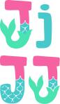 Mermaid Font Collection: J