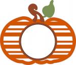 Stripe Pumpkin Monogram