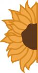 Sunflower Half