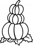 Pumpkin Stack Silhouette