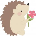 Hedgehog with Flower