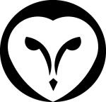 Barn Owl Face Silhouette