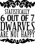 6 out of 7 Dwarves not Happy