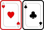 Ace of Hearts & Clubs