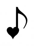 Heart eighth Note