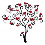 Swirly Heart Tree
