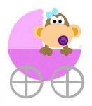Baby Carriage monkey
