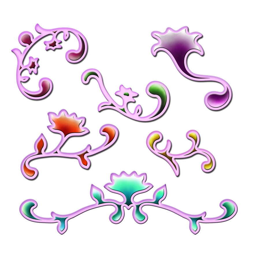 Pazzles Floral Accents S4199