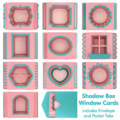 Shadow Box Window Cards Cutting Collection