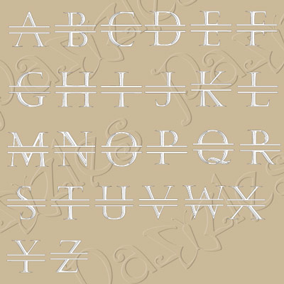 Split-Letter Monogram, Roman Style