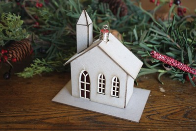 Melissa Frances Ornament House Church Kit