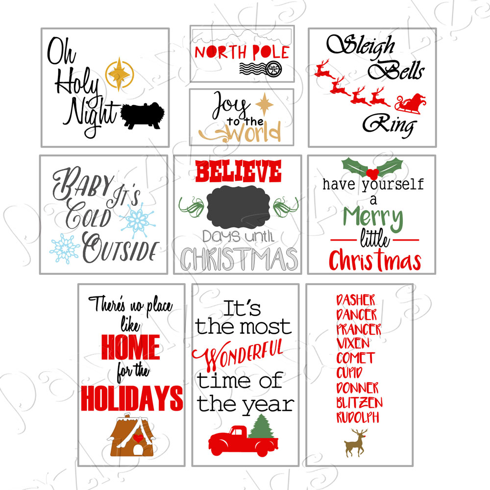 Christmas Cheer Vinyl Sign Cutting Collection