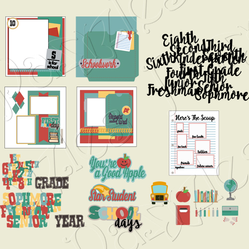 School Days Album Cutting Collection