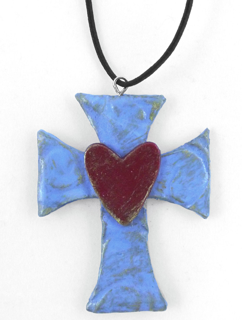 Clay Cross Pendant With The Pazzles Pastry Tool