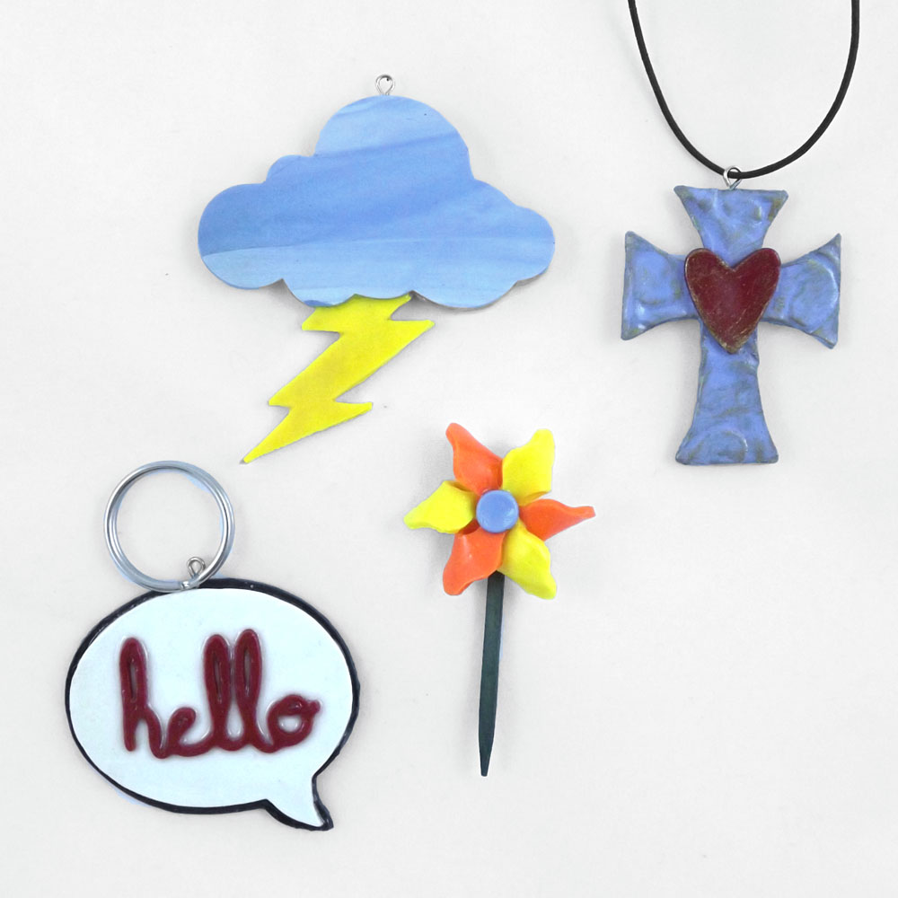 Polymer Clay Pendants with the Pazzles Pastry Tool
