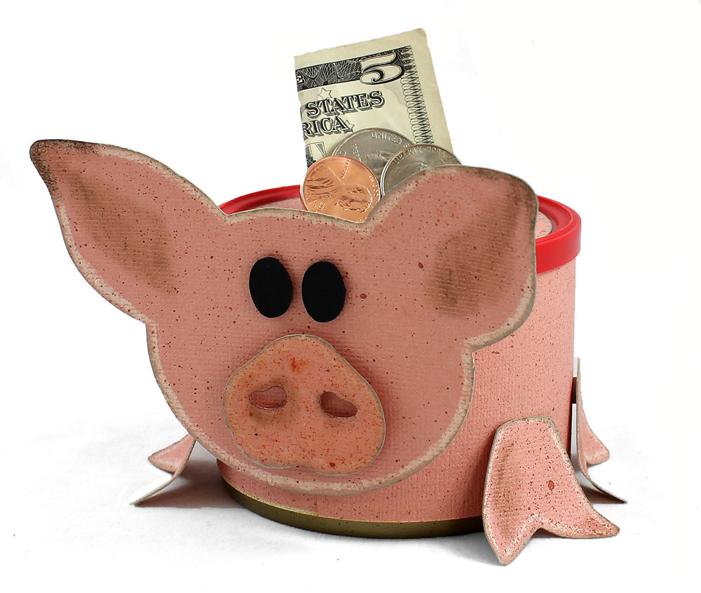 Recycled Can Piggy Bank Pazzles Craft Room