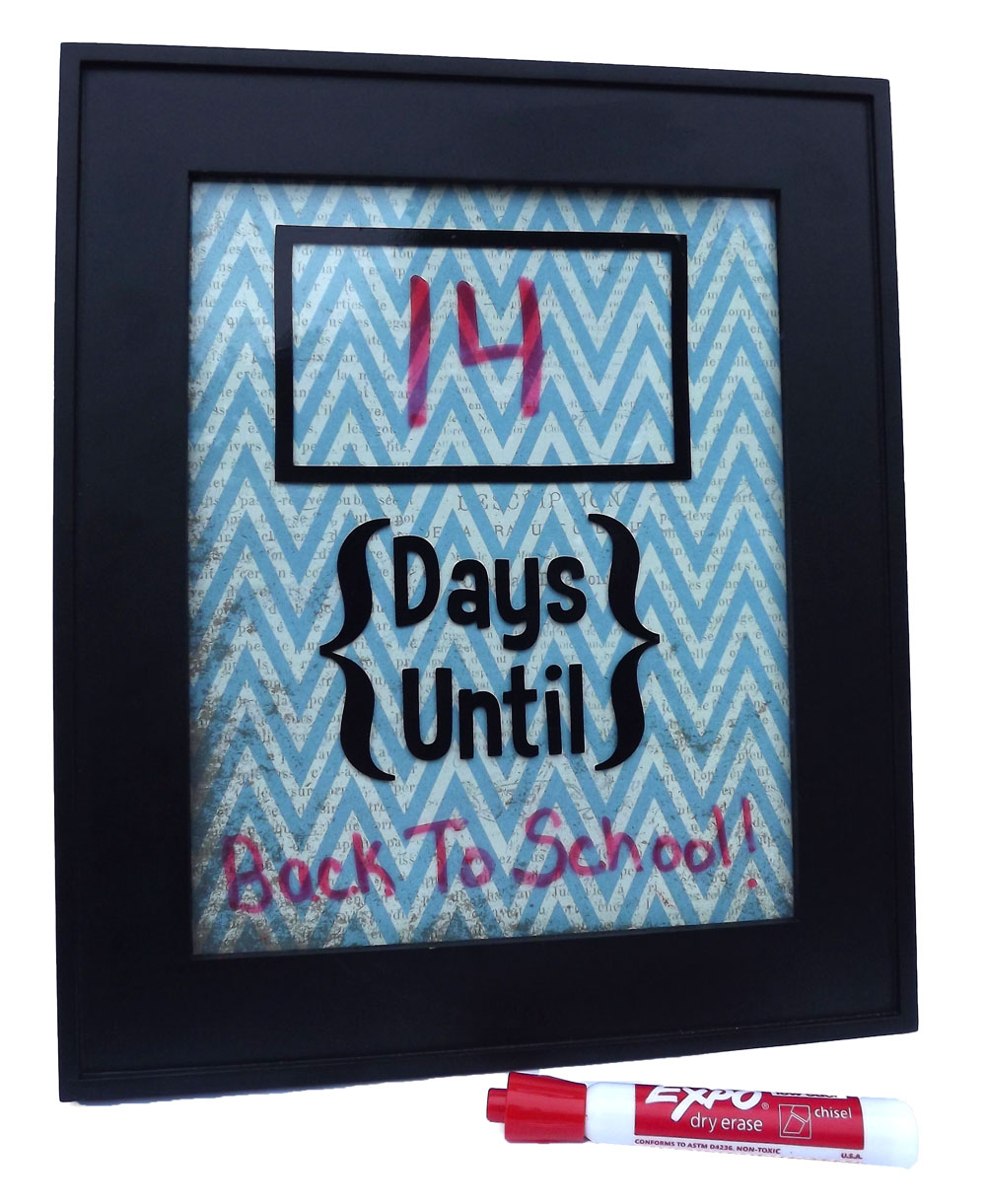 Vinyl Framed Countdown