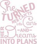 Inspirational Quotes Collection: Her Dreams and Plans