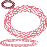 Wedding Embellishment Collection>Lacy Edge Tag Frames