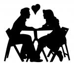 Couple Sitting at Table