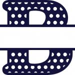 Split Letter Monogram Collection: Tall B