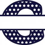 Split Letter Monogram Collection: Tall G