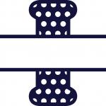 Split Letter Monogram Collection: Tall I