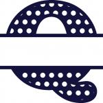 Split Letter Monogram Collection: Tall Q