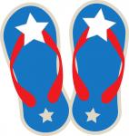 Star Flip Flops