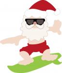 Surfing Santa