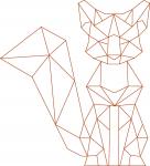 Geometric Fox Single Stroke