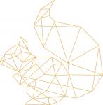 Geometric Squirrel Single Stroke