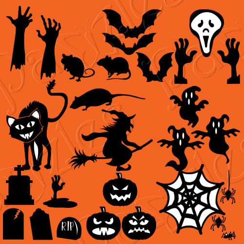Halloween Window Silhouettes Cutting Collection