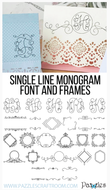 SLF Entwined Monogram and Font