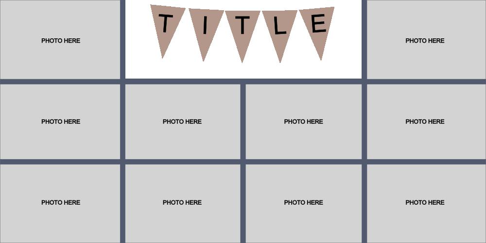 10 photo scrapbook template