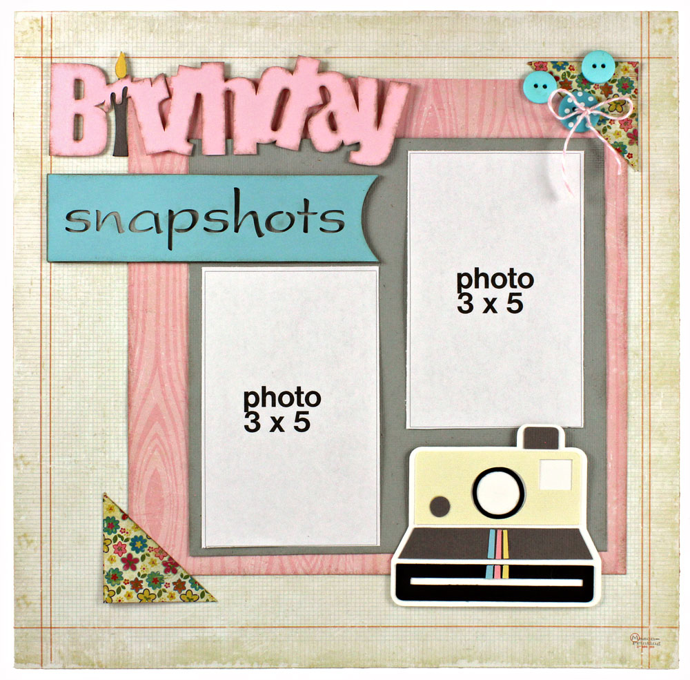 12x12 Scrapbook Layout 