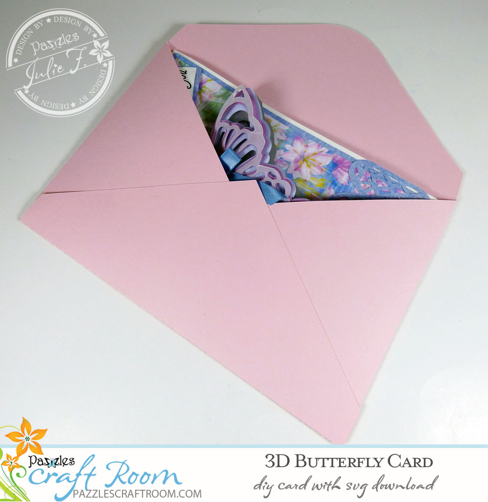 DIY 3D Butterfly Card with instant SVG download