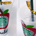 Pazzles DIY Coffee Cup Teacher Gift with instant SVG download. Compatible with all major electronic cutters including Pazzles Inspiration, Cricut, and Silhouette Cameo. Design by Alma Cervantes.