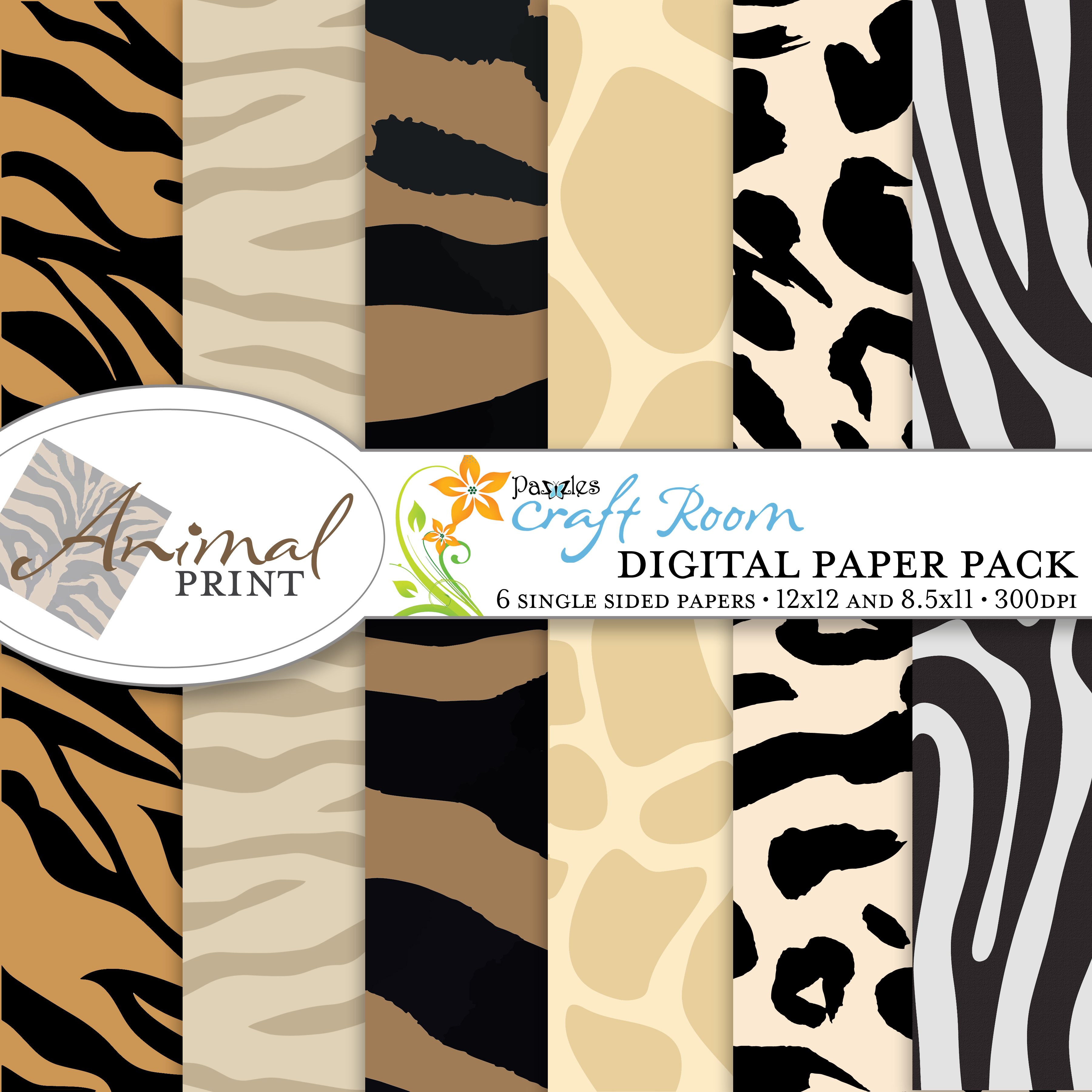 Neutral Animal Print Digital Paper – MasterBundles