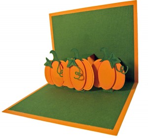 Autumn Fall Pumpkin Pop Up Card