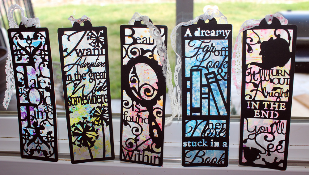 Beauty and the Beast Stained Glass Bookmarks