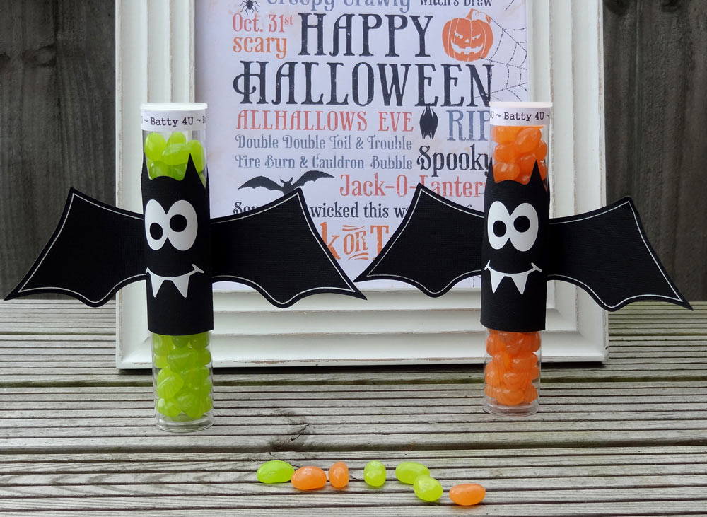 Halloween Bat Tube Favors