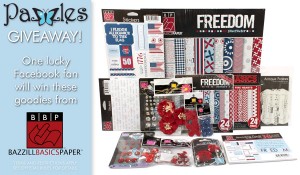 Pazzles and Bazzill Basics are giving away this Freedom prize pack!